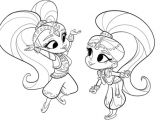 Shimmer Et Shine Coloriage Coloriage Shimmer Et Shine