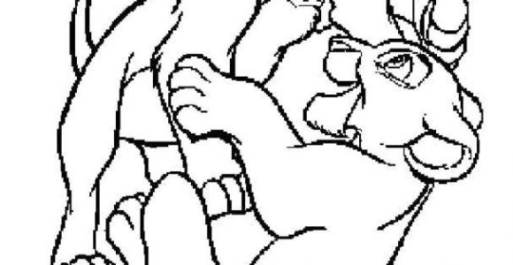 Simba Et Nala Coloriage the Lion King Coloring Pages Simba Playing with Nala