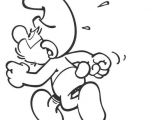 Stroumph Coloriage A Imprimer Le Grand Schtroumpf Pas Content