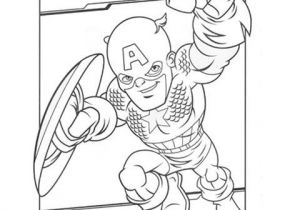 Super Hero Squad Coloriage Captain America Free Super Hero Squad Coloring Page to