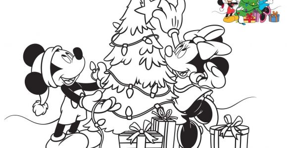 Table De Coloriage Minnie Mickey Et Minnie Préparent Les Fêtes De Fin D Année