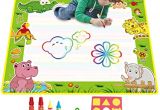 Tapis De Coloriage Aqua Magique Tapis De Dessins Aqua Eau Doodle Mat Avec 4 Magique Water Stylo Et 1 Eva Graphique Réutilisable Multicolore Pas De Désordre Peinture Ecriture Planche