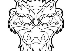 Tête De Dragon Chinois Coloriage Coloriage Dragon Masque Tete Dessin