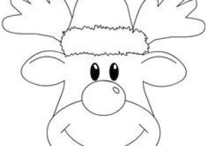 Tete De Renne Coloriage Dessin Jolie Tête De Père Noël A Colorier