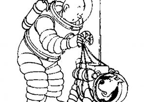 Tintin Coloriage à Imprimer Dessin Tintin Fusee Lune