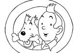 Tintin Coloriage à Imprimer Tintin Dessins Animés – Coloriages à Imprimer