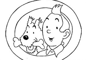 Tintin Coloriage à Imprimer Tintin Dessins Animés – Coloriages à Imprimer