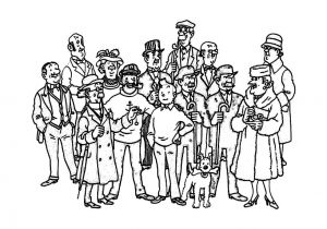 Tintin Coloriage à Imprimer Tintin Free to Color for Children Tintin Kids Coloring Pages