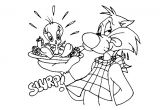 Titi Et Grosminet Coloriage Titi Et Gros Minet 5 Coloriage De Titi Et Gros Minet Coloriages