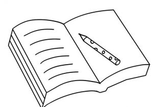 Un Cahier De Coloriage Coloriage Un Livre Ouvert Dessin Gratuit à Imprimer