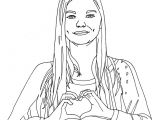 Un Coloriage A Imprimer Coloriage De Louane Louane Coloring Page French Singer