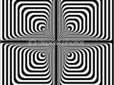 Vasarely Coloriage Vasarely Optical Effect — Stock Vector