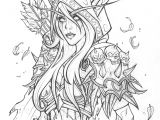 World Of Warcraft Coloriage Artstation Sylvanas Windrunner Drawing Rachael May