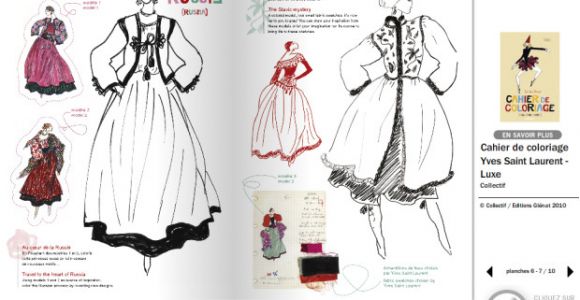 Yves Saint Laurent Cahier De Coloriage Un Cahier De Coloriages Yves Saint Laurent